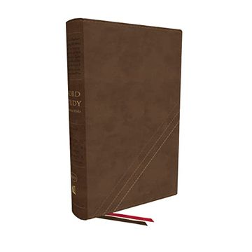 portada Kjv, Word Study Reference Bible, Leathersoft, Brown, red Letter, Comfort Print: 2,000 Keywords That Unlock the Meaning of the Bible (in English)