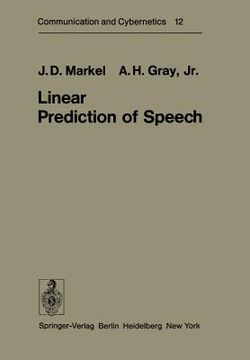 portada linear prediction of speech (en Inglés)