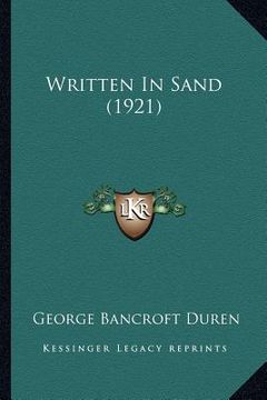 portada written in sand (1921) (en Inglés)