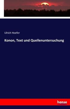 portada Konon, Text und Quellenuntersuchung (German Edition)