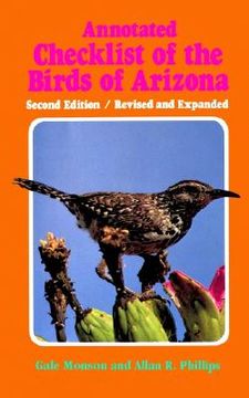 portada annotated checklist of the birds of arizona (en Inglés)