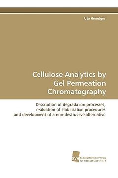 portada cellulose analytics by gel permeation chromatography (en Inglés)