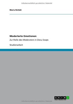 portada Moderierte Emotionen (German Edition)