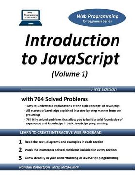 portada Introduction to JavaScript (Volume 1) (en Inglés)