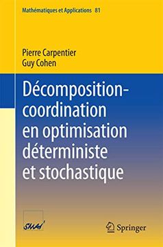 portada Décomposition-Coordination en Optimisation Déterministe et Stochastique (in French)