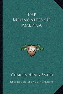 portada the mennonites of america (en Inglés)