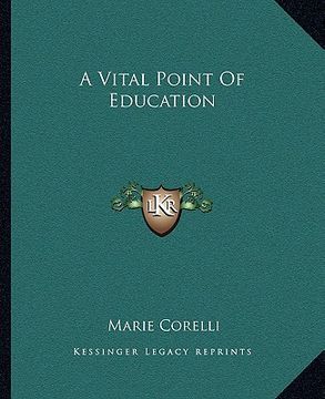 portada a vital point of education (en Inglés)
