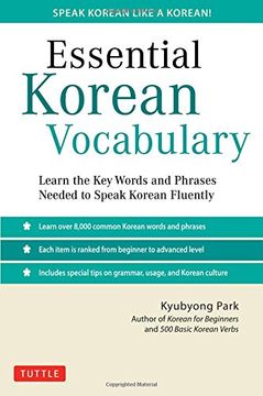 portada Essential Korean Vocabulary: Learn the Key Words and Phrases Needed to Speak Korean Fluently (en Inglés)