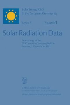 portada Solar Radiation Data: Proceedings of the EC Contractors' Meeting Held in Brussels, 20 November 1981