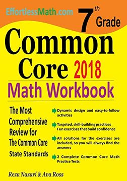 portada 7th Grade Common Core Math Workbook: The Most Comprehensive Review for the Common Core State Standards (in English)