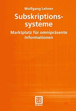 portada Subskriptionssysteme: Marktplatz für Omnipräsente Informationen (en Alemán)