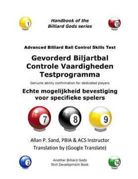 portada Gevorderd Biljartbal Controle Vaardigheden Testprogramma: Echte mogelijkheid bevestiging voor specifieke spelers