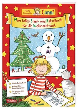 portada Conni Gelbe Reihe: Mein Tolles Spiel- und Rätselbuch für die Weihnachtszeit
