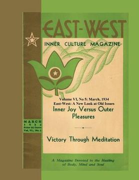 portada Volume VI No. 5: March, 1934: East-West: A New Look at Old Issues (in English)