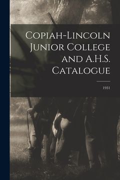 portada Copiah-Lincoln Junior College and A.H.S. Catalogue; 1931 (in English)