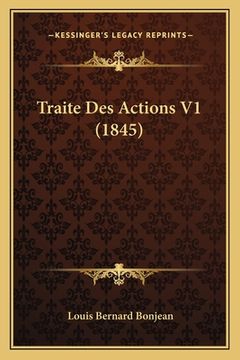 portada Traite Des Actions V1 (1845) (en Francés)