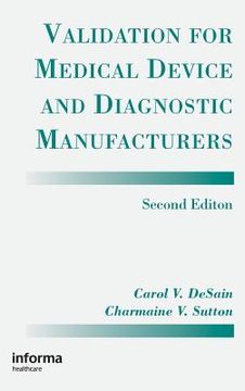 portada validation for medical device and diagnostic manufacturers (en Inglés)