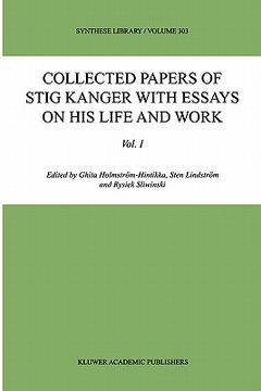 portada collected papers of stig kanger with essays on his life and work (en Inglés)