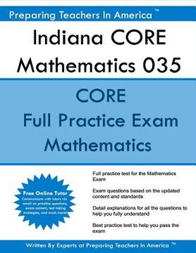 portada Indiana CORE Mathematics 035: Indiana CORE Math Indiana CORE Assessments for Educator Licensure (in English)