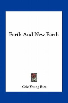 portada earth and new earth (en Inglés)