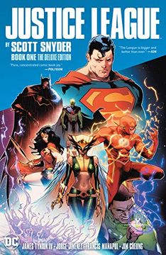 portada Justice League by Scott Snyder Book one Deluxe Edition (en Inglés)