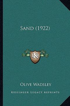 portada sand (1922) (in English)