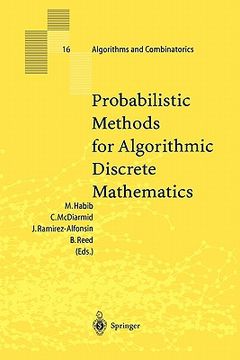 portada probabilistic methods for algorithmic discrete mathematics (en Inglés)