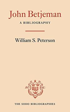 portada John Betjeman: A Bibliography (Soho Bibliographies) (in English)