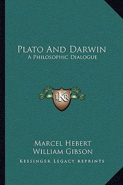 portada plato and darwin: a philosophic dialogue (en Inglés)