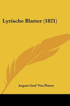 portada lyrische blatter (1821) (en Inglés)