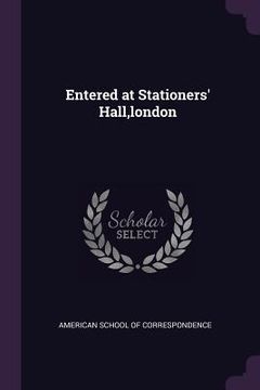 portada Entered at Stationers' Hall, london (en Inglés)