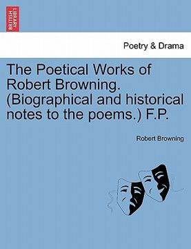portada the poetical works of robert browning. (biographical and historical notes to the poems.) f.p. (en Inglés)
