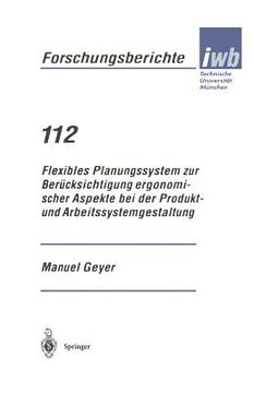 portada flexibles planungssystem zur bera1/4cksichtigung ergonomischer aspekte bei der produkt- und arbeitssystemgestaltung (in German)