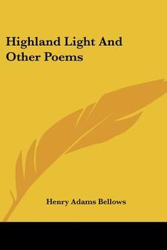 portada highland light and other poems (en Inglés)