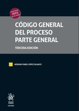 portada Código General del Proceso parte general 3ª Edición