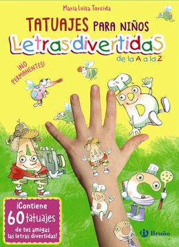 portada Tatuajes para niños. Letras divertidas de la A a la Z