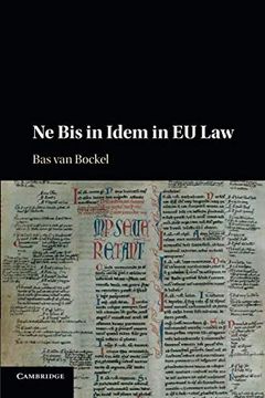portada Ne bis in Idem in eu law (in English)