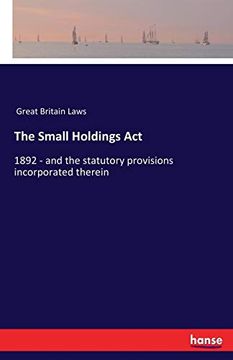 portada The Small Holdings act (en Inglés)