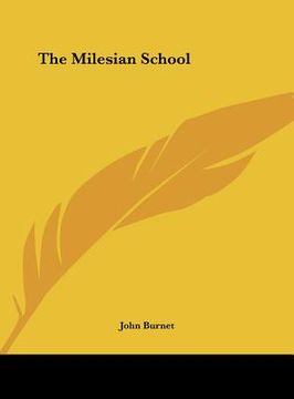 portada the milesian school (en Inglés)