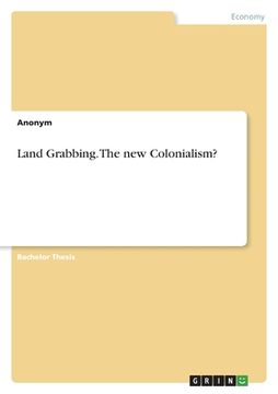 portada Land Grabbing. The new Colonialism?
