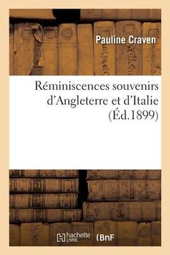 portada Réminiscences Souvenirs d'Angleterre Et d'Italie (en Francés)