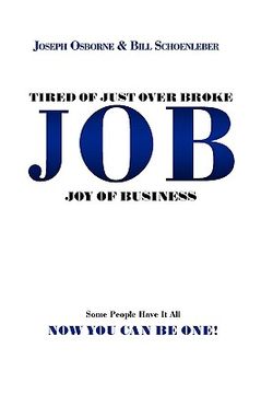 portada tired of just over broke - job - joy of business (en Inglés)