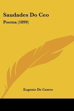 portada saudades do ceo: poema (1899) (in English)