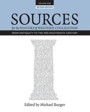 portada Sources for the History of Western Civilization, Volume I: From Antiquity to the Mid-Eighteenth Century, Second Edition (en Inglés)