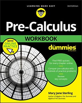 portada Pre-Calculus Workbook for Dummies (en Inglés)