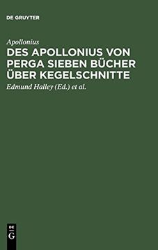 portada Des Apollonius von Perga Sieben Bucher Uber Kegelschnitte (en Alemán)