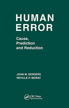 portada Human Error: Cause, Prediction, and Reduction (Applied Psychology Series) (en Inglés)