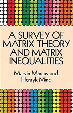 portada A Survey of Matrix Theory and Matrix Inequalities (Dover Books on Mathematics) (libro en Inglés)