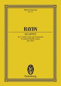 string quartet in d major, op. 76/5: study score (en Inglés)