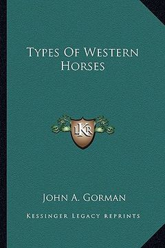 portada types of western horses (en Inglés)